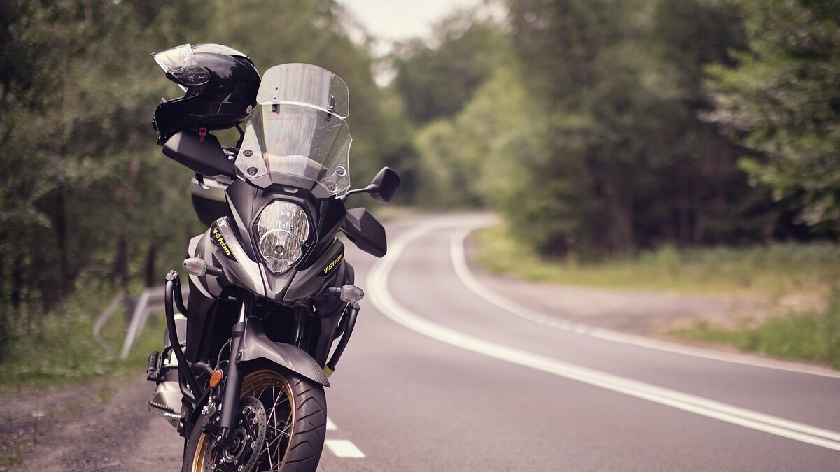 motorbike, motorcycle, road, nature, countryside, forest, vehicle, suzuki, vstrom-7249769.jpg